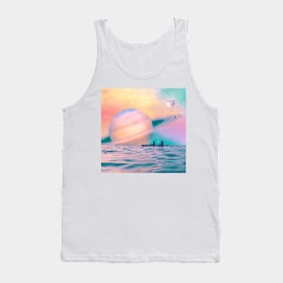 To Saturn - Collage Art Tank Top